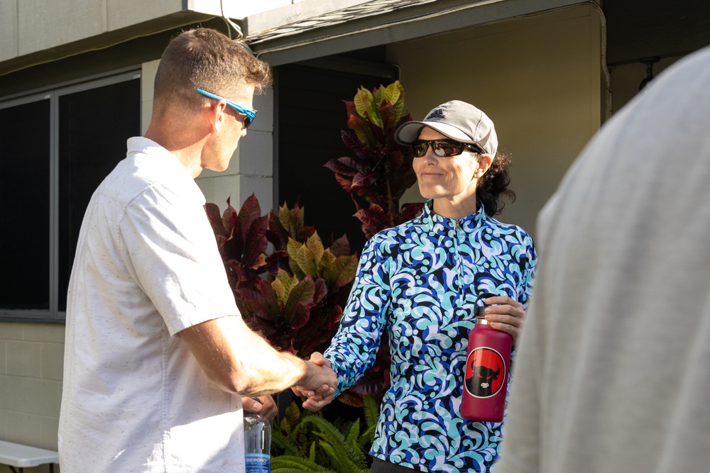 MCBH leadership and Hawaii state representatives visit MCTAB fence line project