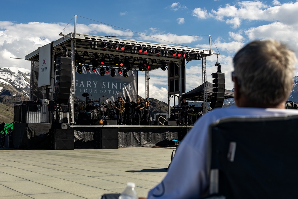 The Lt. Dan Band performs a free concert in support of service members at the Marine Corps Mountain Warfare Training Center