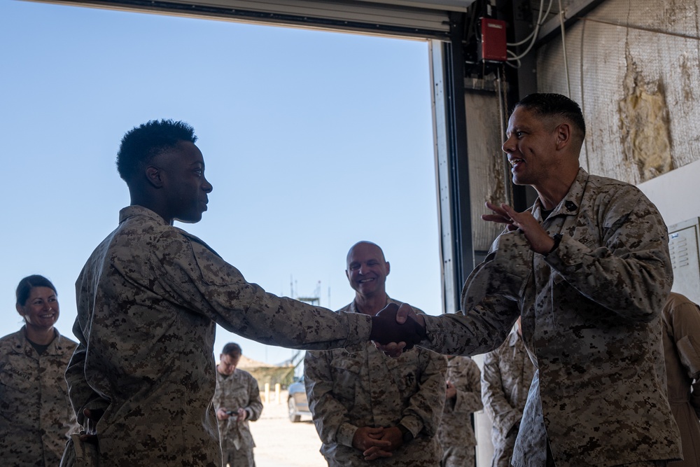 ITX 4-23: Lt. Gen. Bellon &amp; Sgt. Maj. Ruiz step on deck