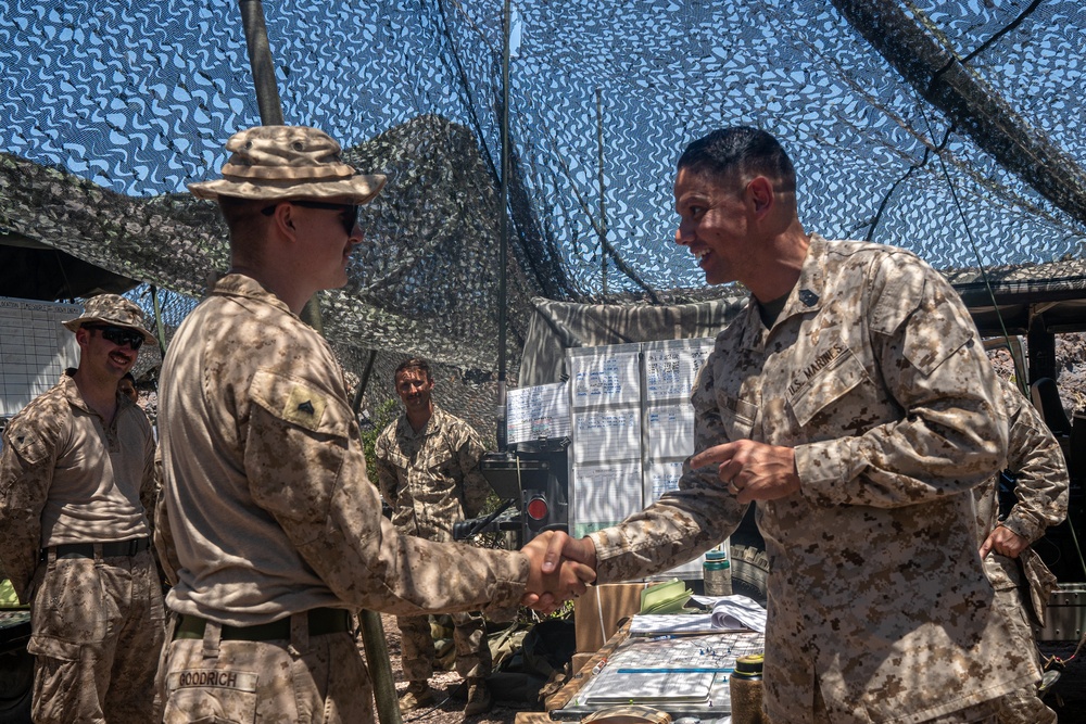 ITX 4-23: Lt. Gen. Bellon &amp; Sgt. Maj. Ruiz step on deck