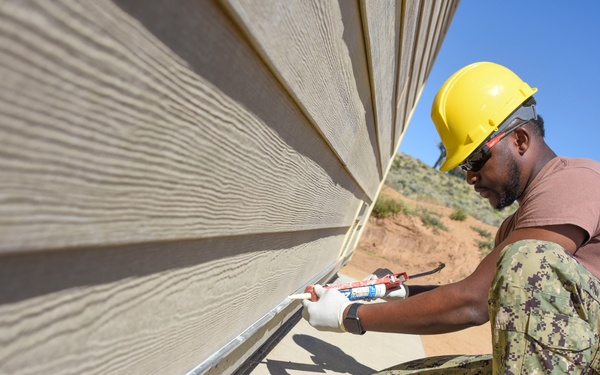 Navy Seabees Build Home For Native Americans in Need