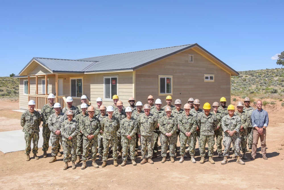 Navy Seabees Build Home For Native Americans in Need