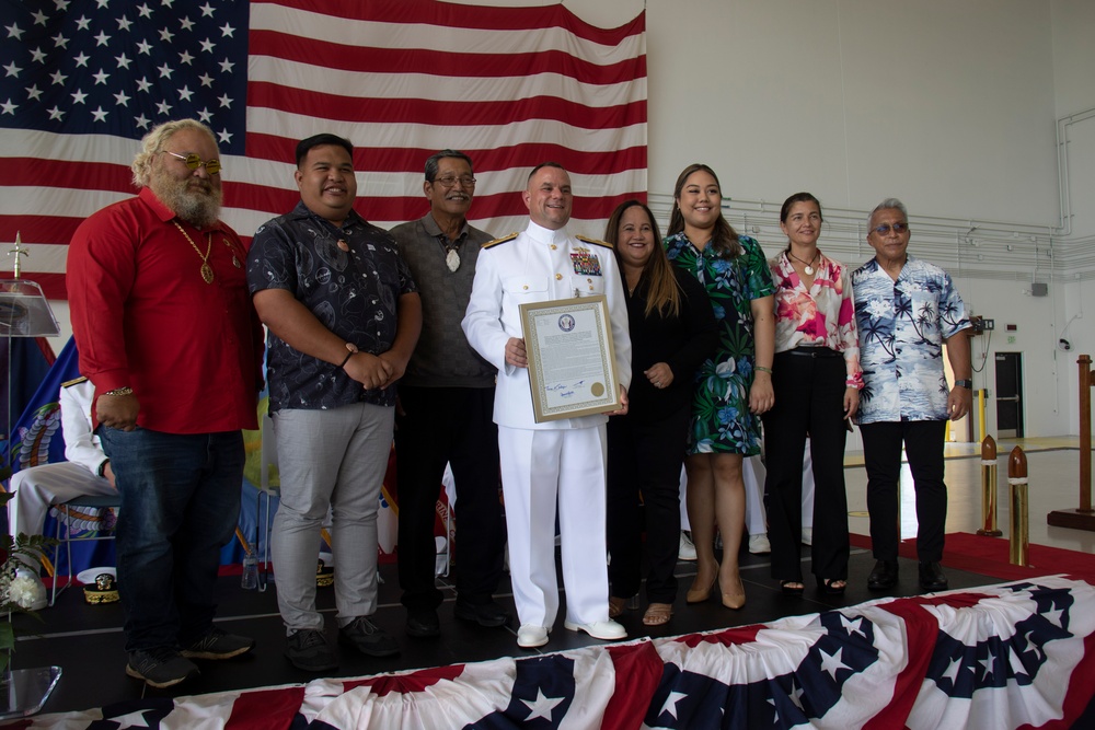 Joint Region Marianas Holds Change of Command