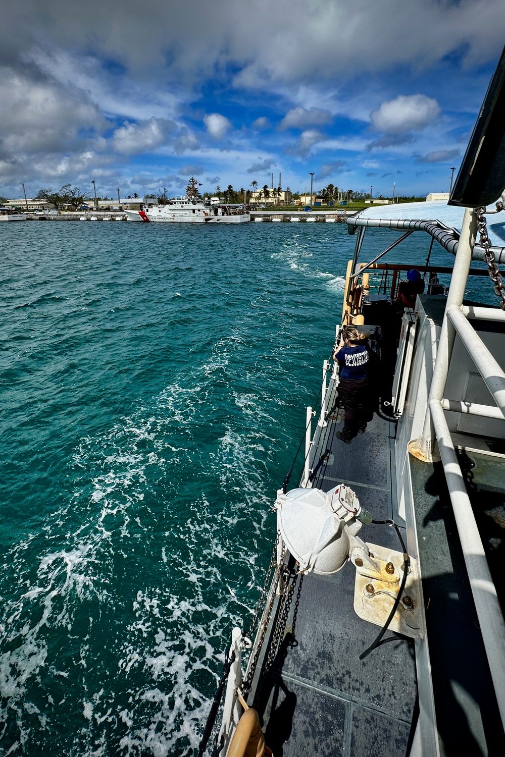 USCGC Oliver Henry (WPC 1140) departs Guam for patrol