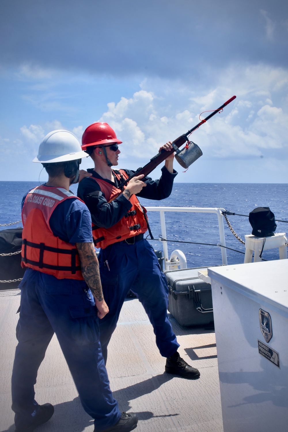 DVIDS - Images - USCGC Oliver Henry (WPC 1140) crew practice using a ...