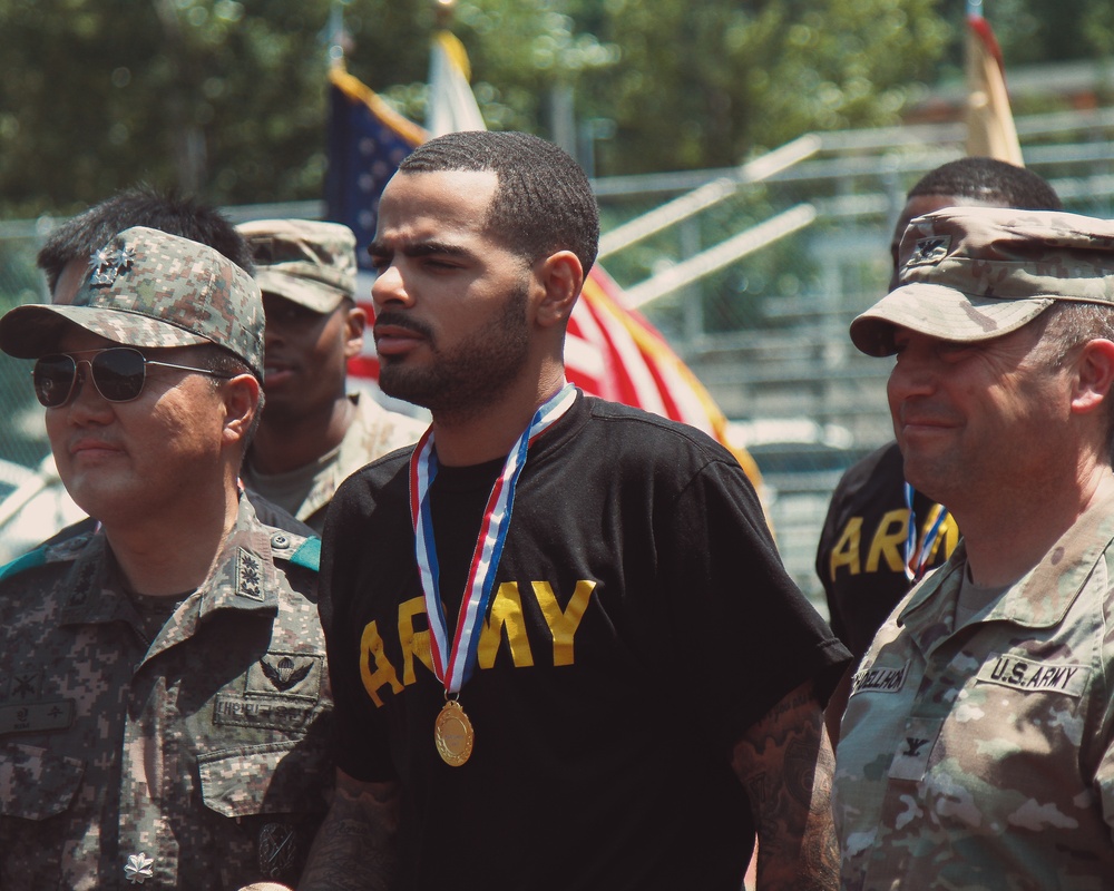 19th Expeditionary Sustainment Command hosts a KATUSA-Friendship Week event at Camp Caroll located in Waegwan.