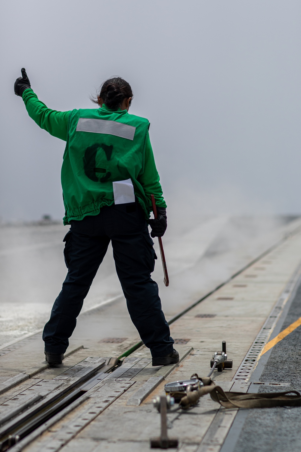 Sailors Test Catapults onboard USS George Washington (CVN 73)