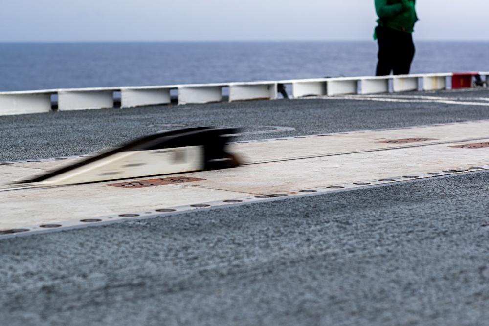 Sailors Test Catapults onboard USS George Washington (CVN 73)