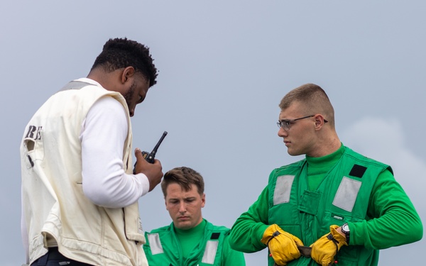 Sailors Test Catapults onboard USS George Washington (CVN 73)
