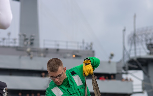 Sailors Test Catapults onboard USS George Washington (CVN 73)
