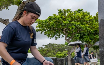Okinawa Peace Park Candle Lighting and Set Up
