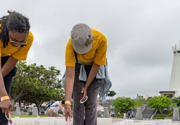 Okinawa Peace Park Candle Lighting and Set Up