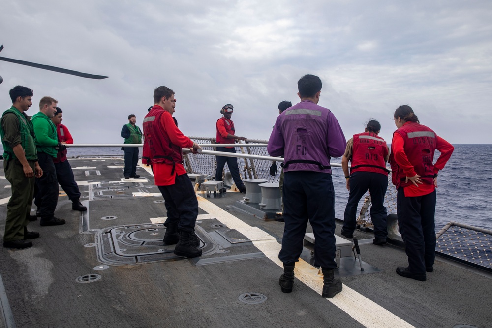 Sailors Conduct Flight Operations Aboard USS John Finn (DDG 113),  22 June