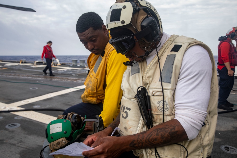 Sailors Conduct Flight Operations Aboard USS John Finn (DDG 113),  22 June