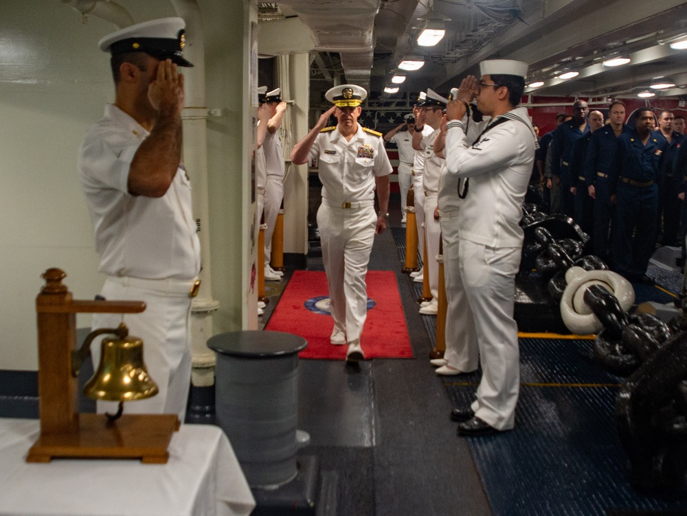 Task Force 70 Conducts Change of Command aboard USS Ronald Reagan in the South China Sea