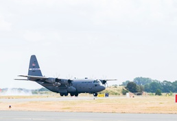 Georgia, Delaware, Nevada, Arkansas and Missouri Air National Guard units land at Wunstorf Air Base, Germany after Air Defender 2023 training mission with Romanians and Germans