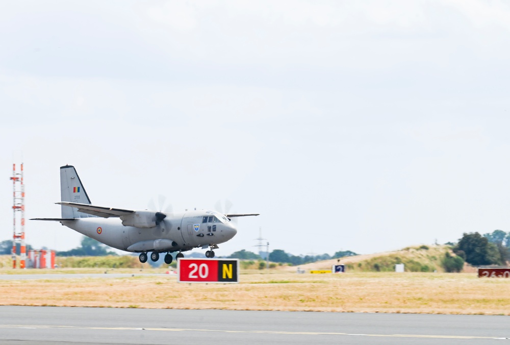 Georgia, Delaware, Nevada, Arkansas and Missouri Air National Guard units land at Wunstorf Air Base, Germany after Air Defender 2023 training mission with Romanians and Germans