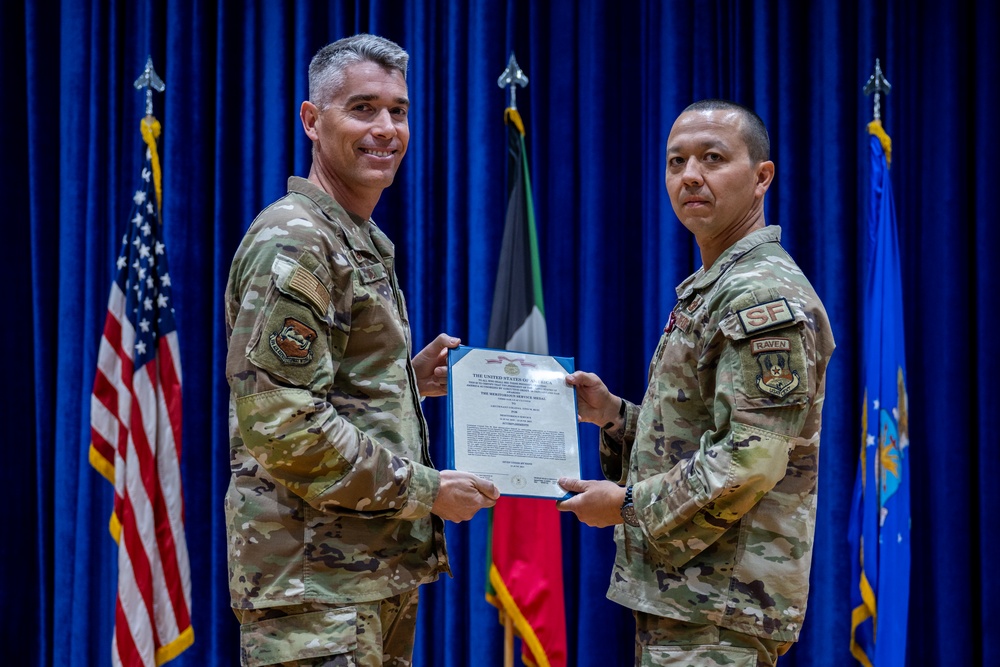 386th ESFS Change of Command