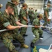 New Student Indoctrination (NSI) Cycle 1 Midshipman Candidates USS Marlinspike Line Handling