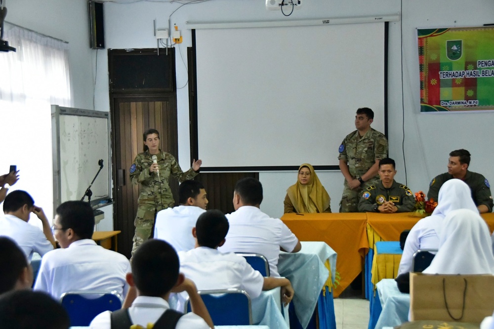 Kunsan Air Base Airmen visit high schools in Indonesia