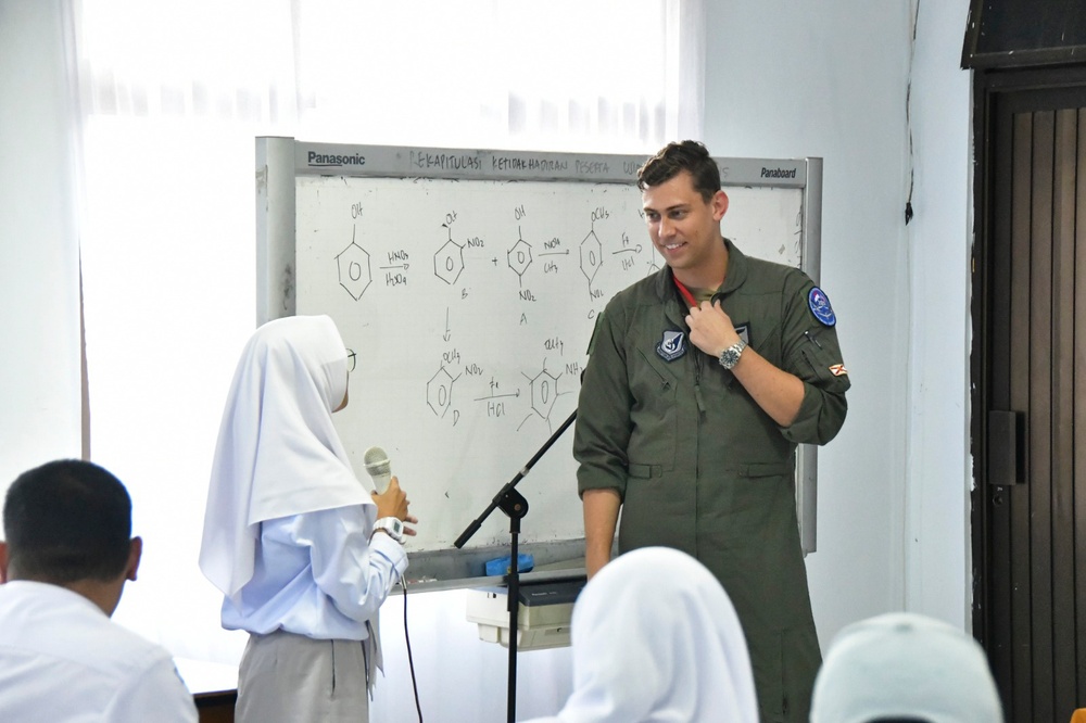 Kunsan Air Base Airmen visit high schools in Indonesia