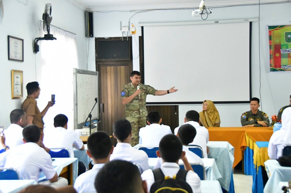 Kunsan Air Base Airmen visit high schools in Indonesia