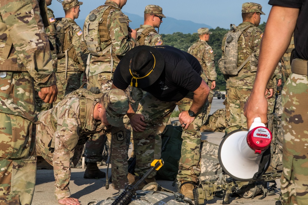 1-134th Cavalry Squadron conducts Spur Ride in South Korea