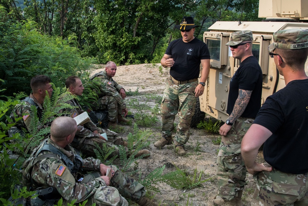 1-134th Cavalry Squadron conducts a Spur Ride in South Korea