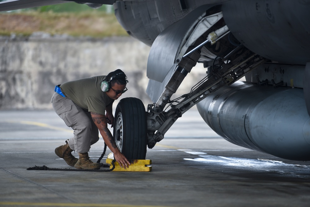 Flight line operations at Cope West 23