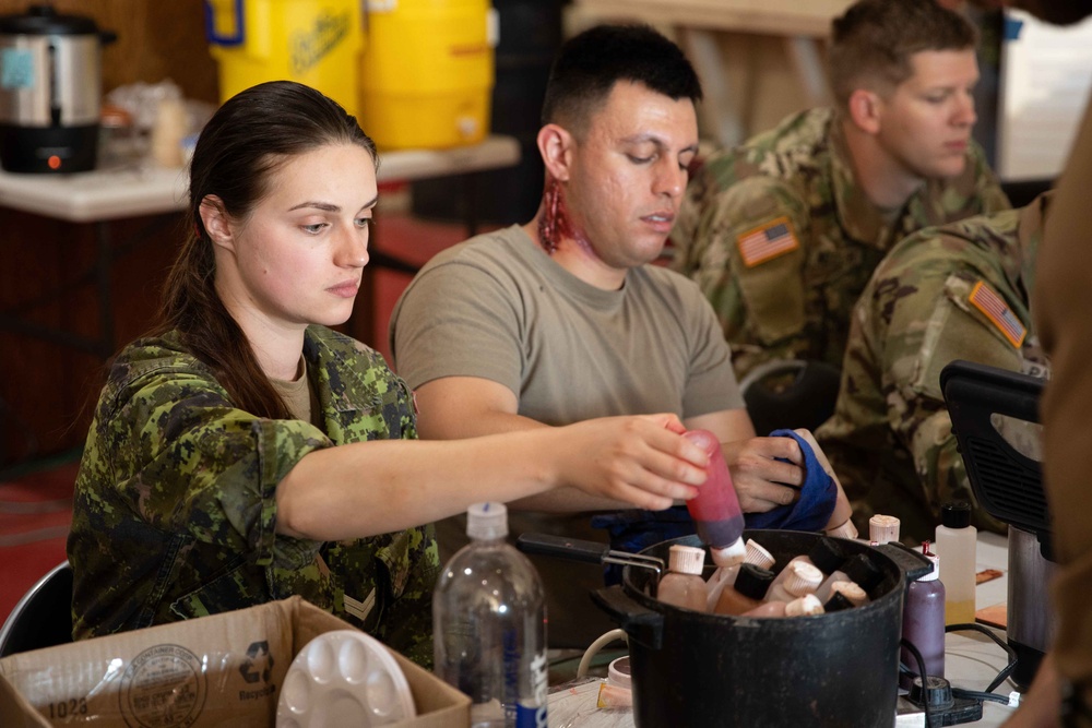 Effects and enablers team create real-world training during Global Medic exercise.