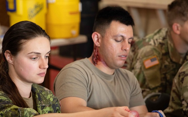 Effects and enablers team create real-world training during Global Medic exercise.
