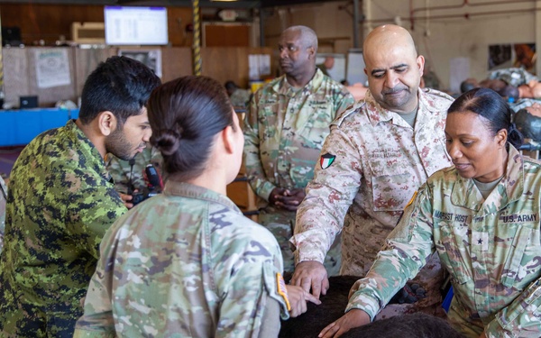 Effects and enablers team create real-world training during Global Medic exercise.