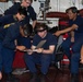 USCGC Eagle crewmember teaching