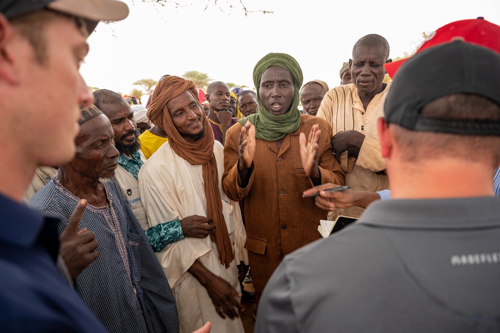 SOCAF members meet with internally displaced persons camp leaders