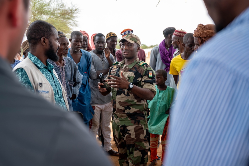 SOCAF members meet with internally displaced persons camp leaders