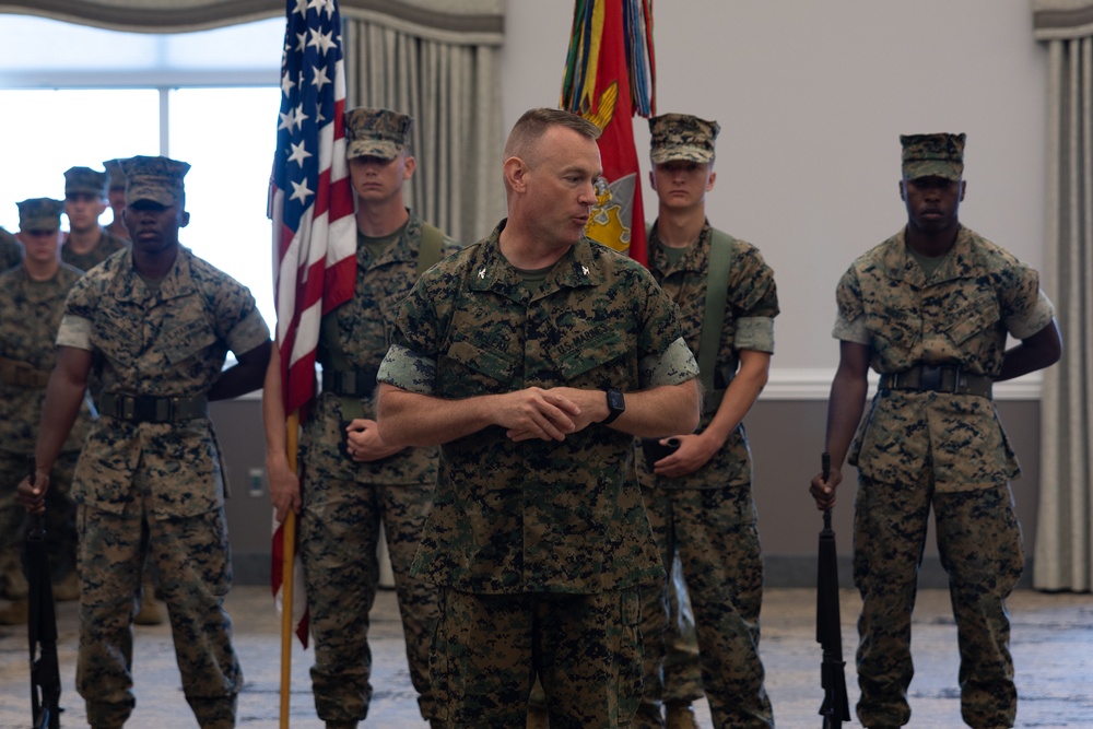 Marine Air Support Squadron (MASS) 1 change of command ceremony