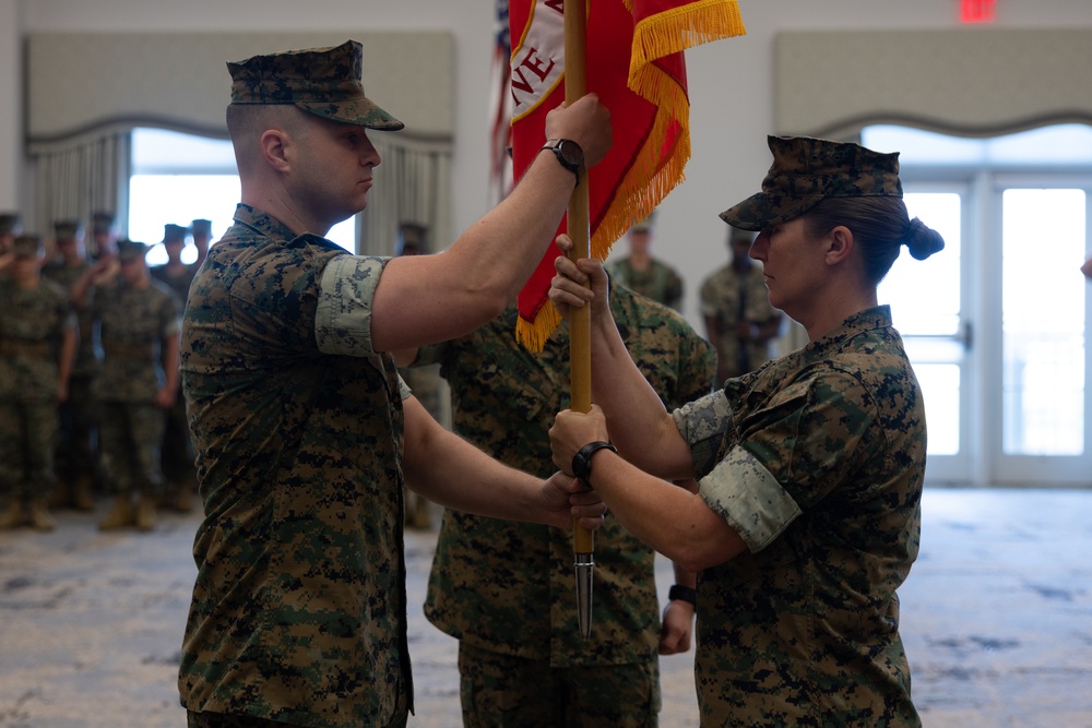 Marine Air Support Squadron (MASS) 1 change of command ceremony