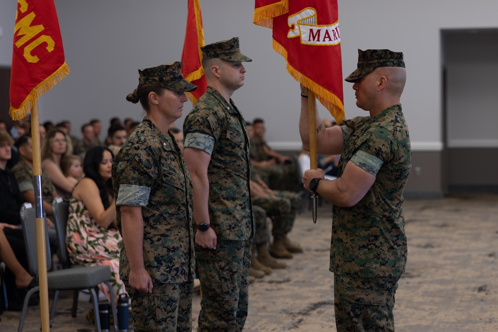 Marine Air Support Squadron (MASS) 1 change of command ceremony