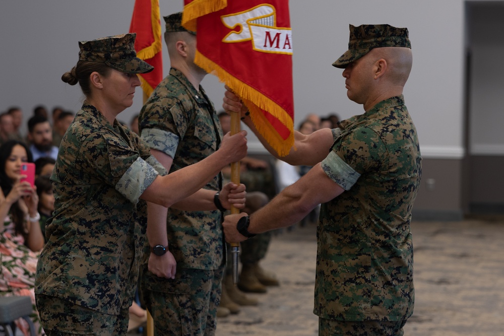 Marine Air Support Squadron (MASS) 1 change of command ceremony