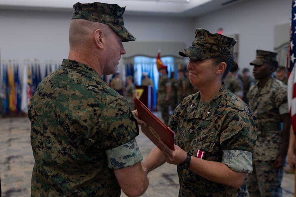 Marine Air Support Squadron (MASS) 1 change of command ceremony