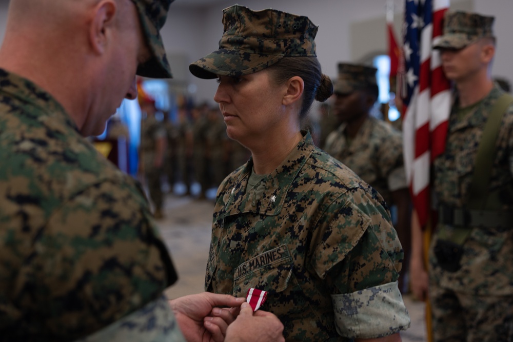 Marine Air Support Squadron (MASS) 1 change of command ceremony