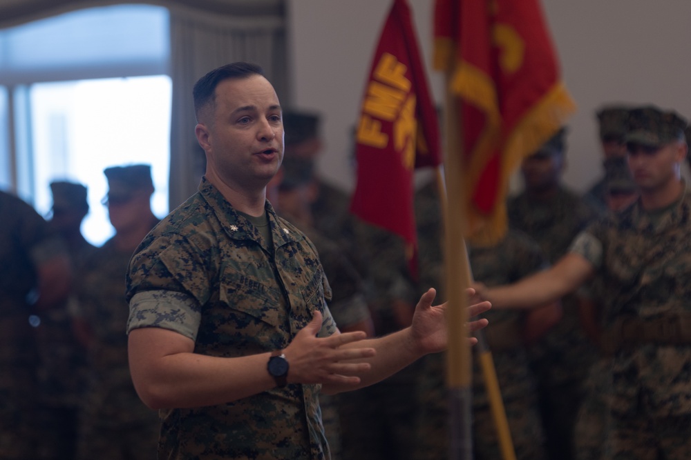 Marine Air Support Squadron (MASS) 1 change of command ceremony