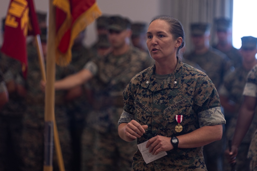 Marine Air Support Squadron (MASS) 1 change of command ceremony