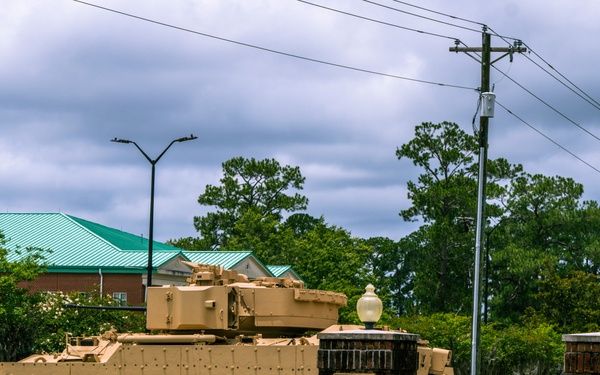 Warriors Walk Crape Myrtles in Bloom