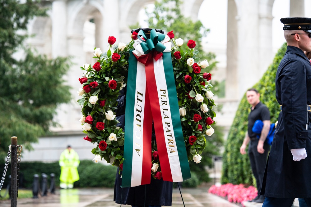 Italian Minister of Defense Guido Crosetto Visits Arlington National Cemetery