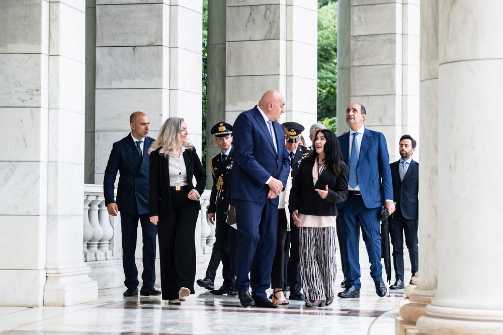 Italian Minister of Defense Guido Crosetto Visits Arlington National Cemetery