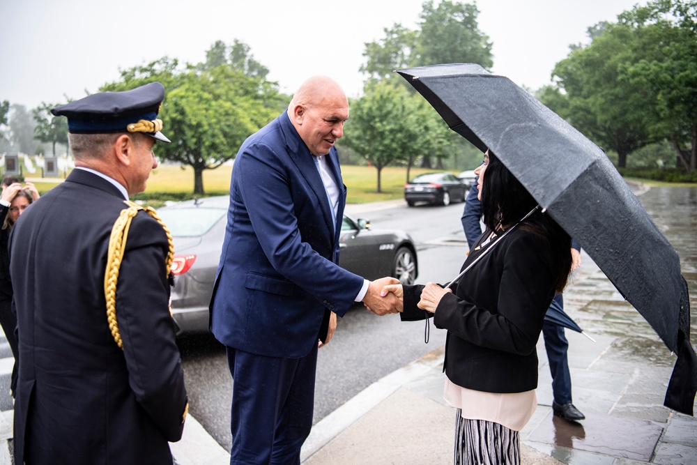 Italian Minister of Defense Guido Crosetto Visits Arlington National Cemetery