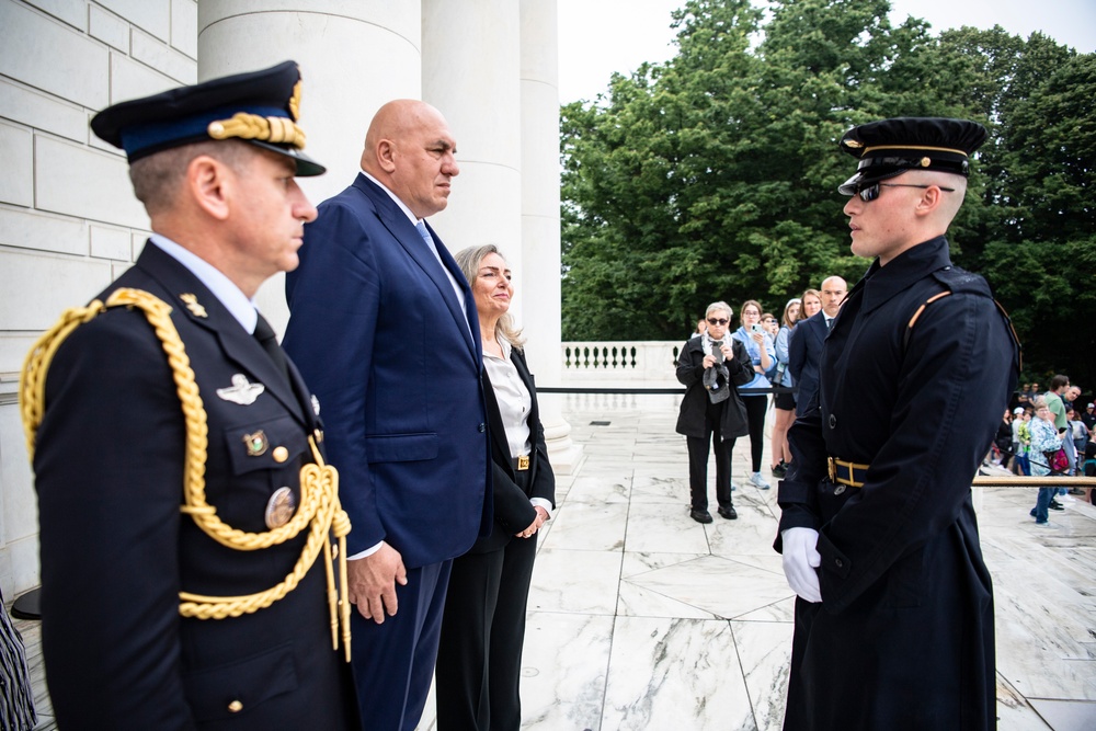 Italian Minister of Defense Guido Crosetto Visits Arlington National Cemetery