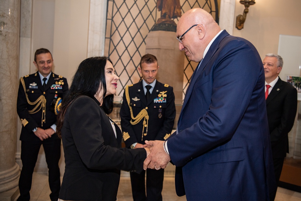 Italian Minister of Defense Guido Crosetto Visits Arlington National Cemetery