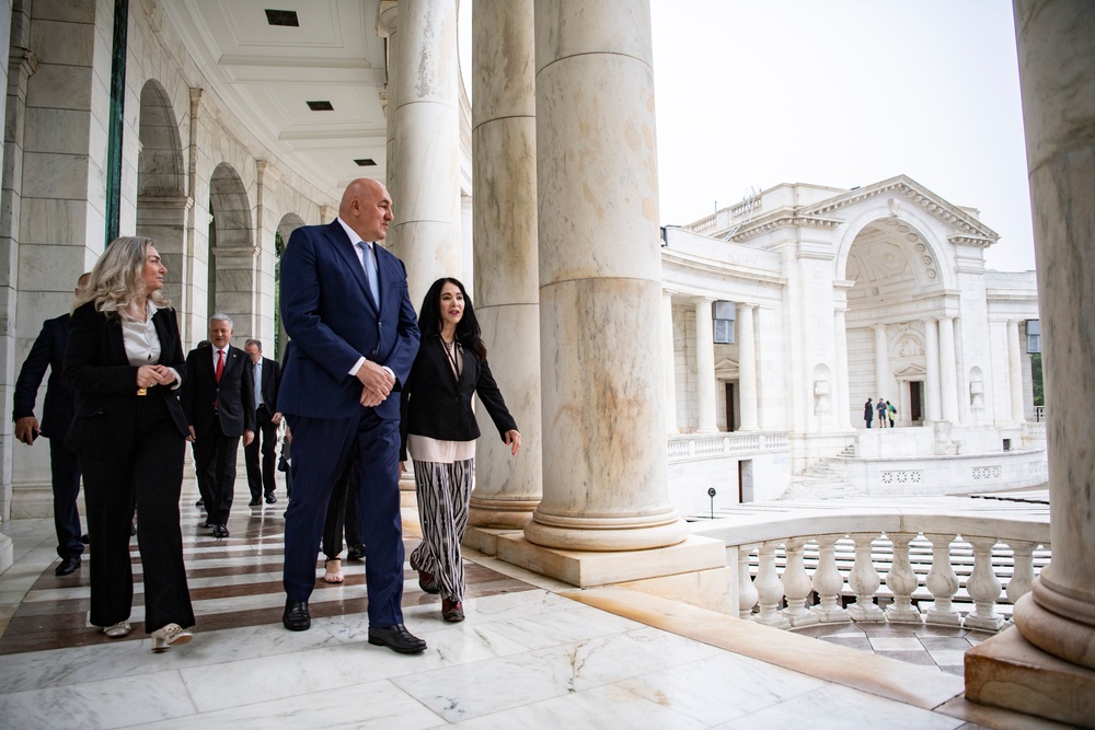 Italian Minister of Defense Guido Crosetto Visits Arlington National Cemetery